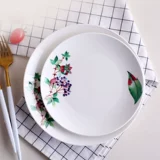 Западное дисковое блюдо дом дом творческие закуски, бычья стейк -дом дом прохладные блюда мелкие диск 7/8 дюйма костяной тарелки большие тарелки