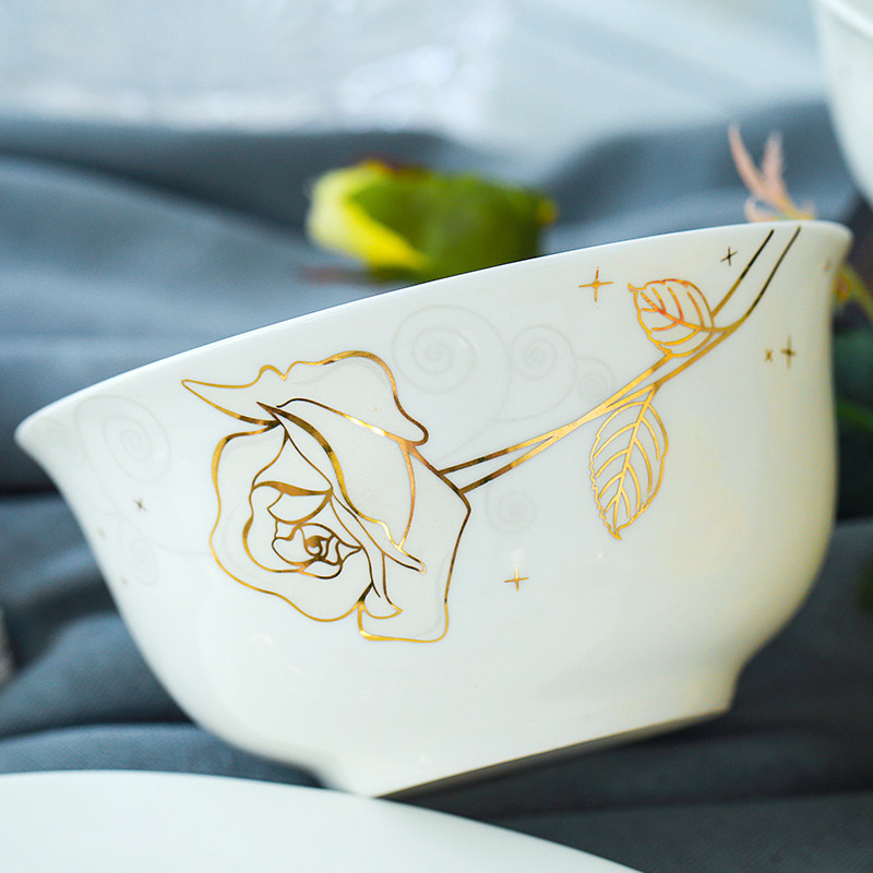 唐山骨瓷餐具套装碗碟盘子diy自选陶瓷碗盘面碗大碗家用瓷器组合,淘宝优惠券,粉丝福利购,淘宝优惠卷