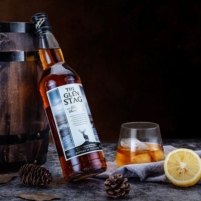 英国格兰萨戈the glen stag苏格兰威士忌洋酒40度烈酒礼盒装700ml