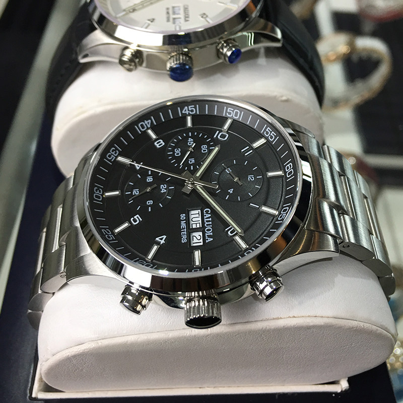 卡罗莱全自动皮带防水钢带机械表 卡罗莱乔腾国产腕表