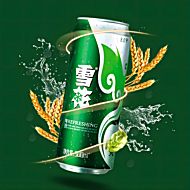 【雪花】清爽麦汁啤酒500ml*24听*2箱