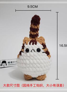 成品手工DIY编织ins风可爱猫猫创意毕业礼物情人节礼物玩偶摆件