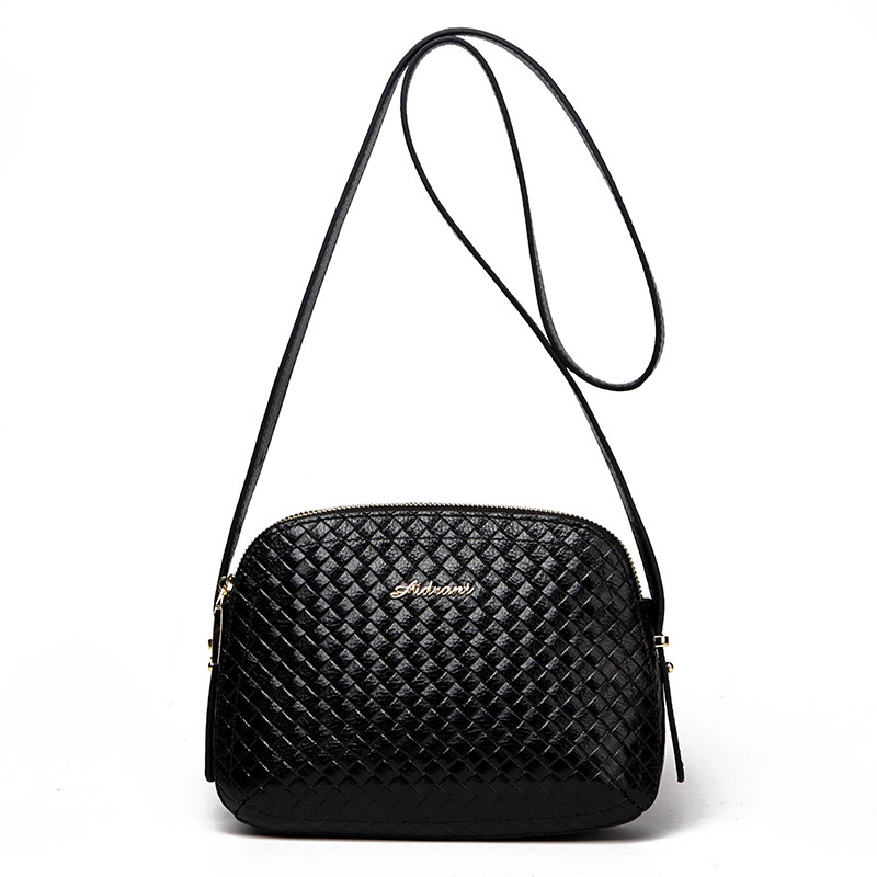 2020新款夏季真皮百搭编织斜挎包包 aidrani艾丹妮黛优女士包袋