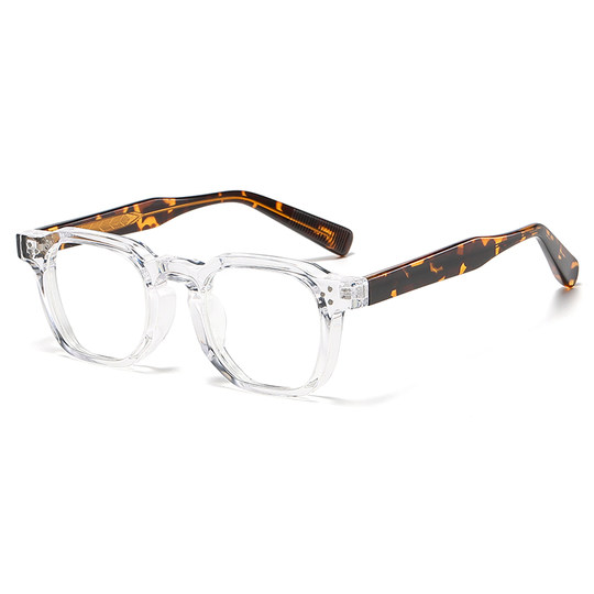 Thick-rimmed men's and women's acetate art glasses