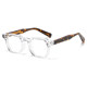Thick-rimmed men's and women's acetate art glasses