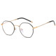 Polygonal titanium glasses frames suitable for round faces