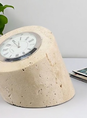 北欧轻奢大理石座钟钟表