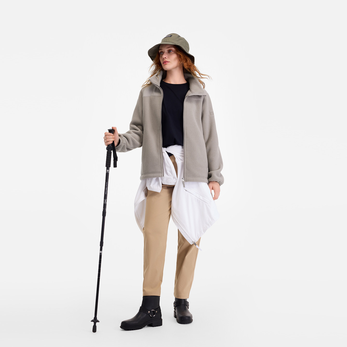 AIGLE艾高女士外套polartec全拉链抓绒衣户外休闲保暖上衣,淘宝优惠券,粉丝福利购,淘宝优惠卷