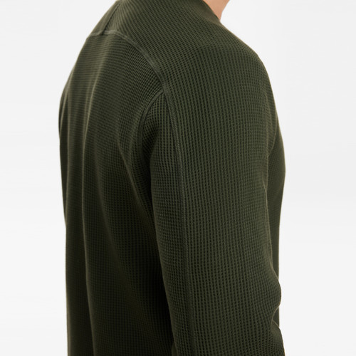 AIGLE艾高夏秋季新款简约圆领男士户外运动休闲长袖T恤法式上衣 - 图3