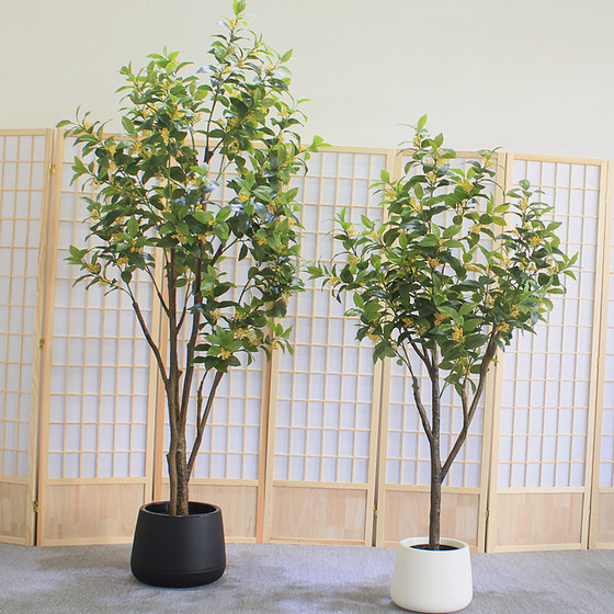 High simulation green plant laurel floor decorative potted plant