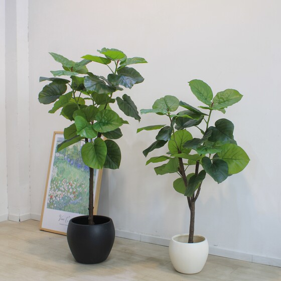 High-end simulated love ficus potted plant for interior decoration