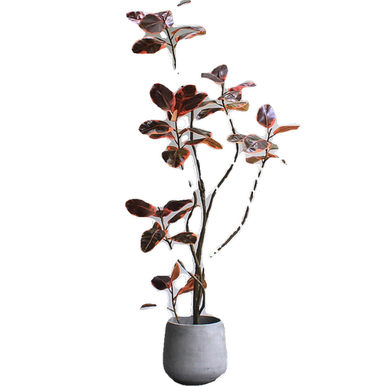 Highly simulated rubber tree black diamond in various colors and styles