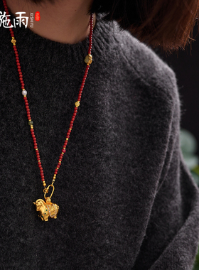 西施雨天然南红玛瑙新中式女项链