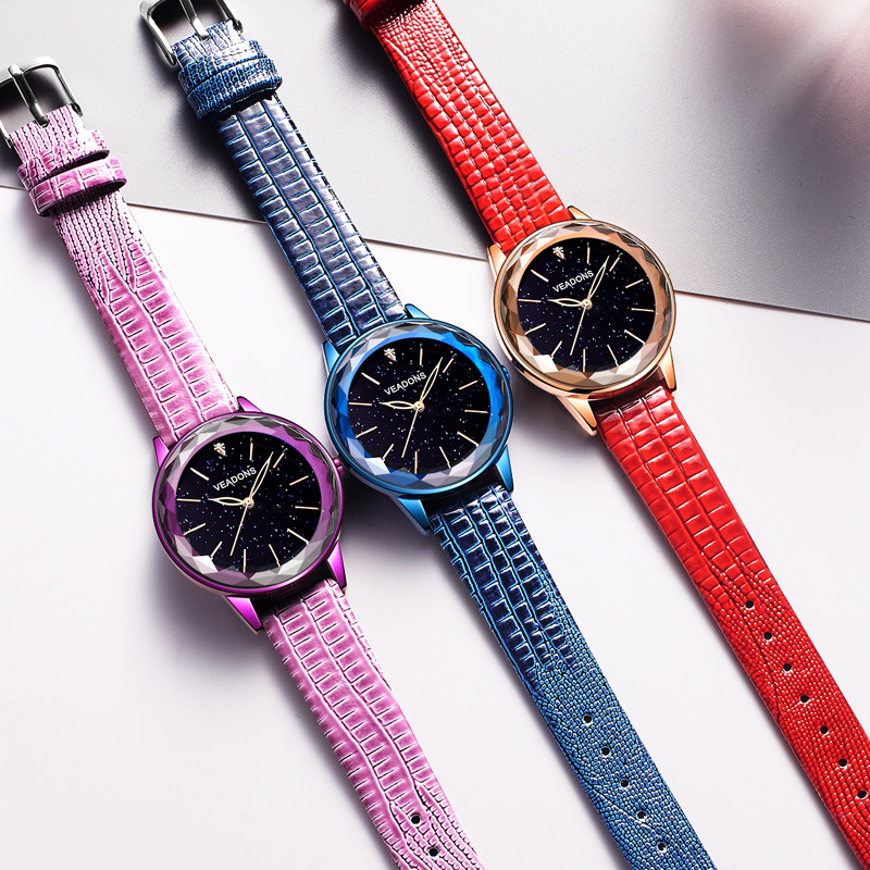 威顿正品女士潮流大气防水石英表 威顿手表国产腕表