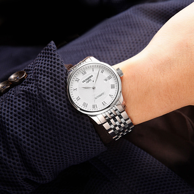 威顿2020全自动防水男士夜光机械表 威顿手表国产腕表