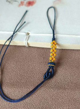 手工编织手机挂绳半成品桃花结