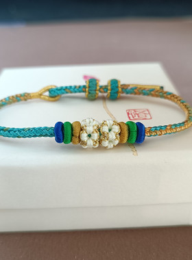 千里江山只此青绿色敦煌手工编绳