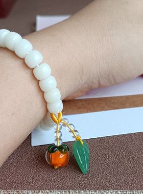 白玉菩提根手串佛珠文玩简约百搭