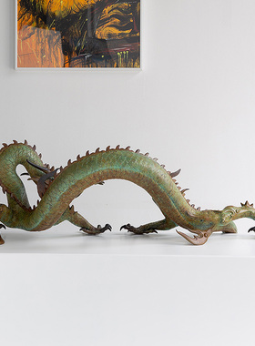 铜龙摆件五爪金龙乔迁开业礼品