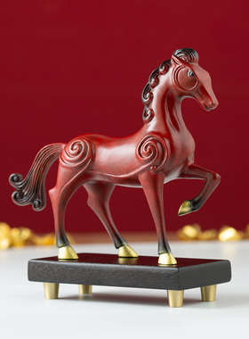 铜马摆件十二生肖马新年吉祥物高档伴手礼纪念品办公室桌面装饰物