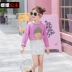 Áo thun bé gái 2019 Mới Big Boy Yuan Yuan Princess Thời trang trẻ em Thời trang Hàn Quốc Áo dài tay cho bé gái - Áo thun bexinhshop shop Áo thun