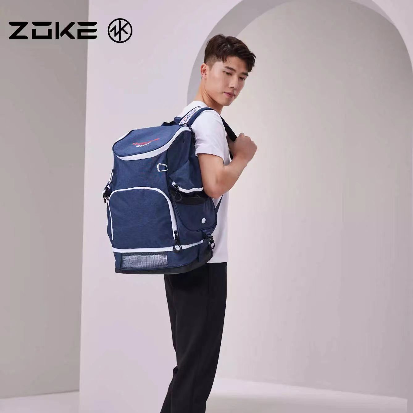 zoke洲克儿童游泳专用包双肩背包防水干湿分离大容量收纳袋健身包 - 图1