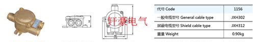 JXH302船用铜质接线盒防水接线盒户外接线盒国际代号000862 - 图3