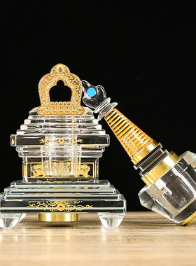 水晶和解塔佛塔供佛七供宝塔led灯七彩供奉佛堂摆塔佛堂摆件供佛