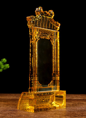可定制水晶金钱龙牌位架