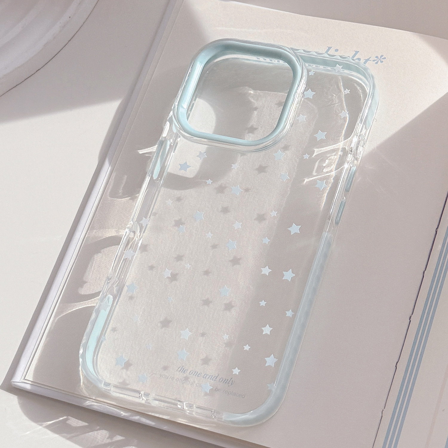 小众ins风蓝色满屏星星适用苹果17promax手机壳iphone16新款15pro女款14简约个性12小清新11全包软壳13保护套,淘宝优惠券,粉丝福利购,淘宝优惠卷