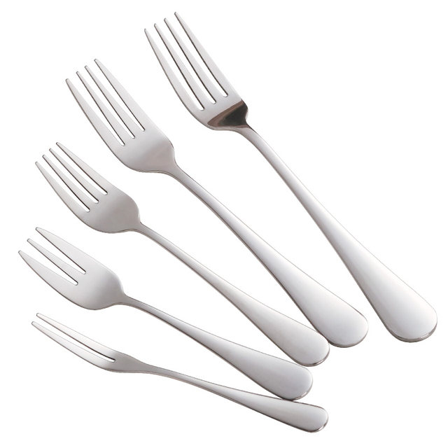 Stainless steel fork Western steak for home long handle for children