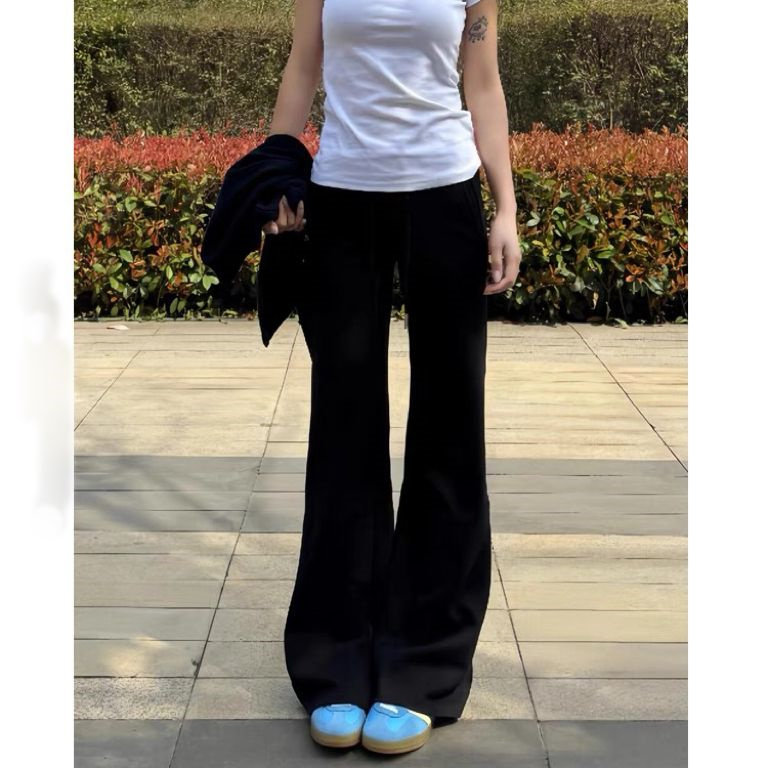 加绒加厚不贴腿黑色微喇叭牛仔裤女秋冬新款高腰显瘦垂感拖地裤子,淘宝优惠券,粉丝福利购,淘宝优惠卷