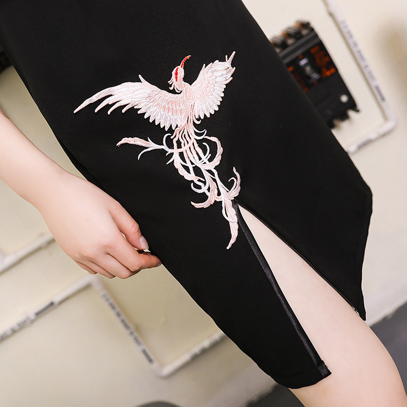 蚀骨旗袍改良版年轻款少女女连衣裙 金美丽纱服饰旗袍