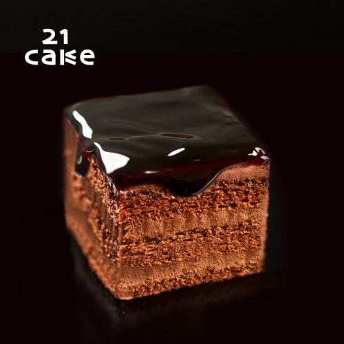 21cake 黑方巧克力白兰地酒乳脂奶油生日聚会新鲜蛋糕同城配送 - 图0