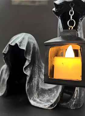 万圣节死神手提灯摆件装饰品道具