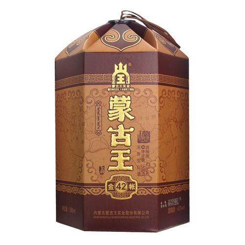 4瓶装整箱蒙古王42度经典金帐500ml*4浓香型草原特产白酒 - 图2