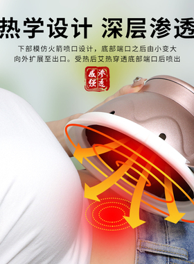 艾美灸宫廷灸盒包随身灸家用熏蒸仪无烟艾灸罐暖宫寒妇科艾炙器具