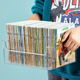 Transparent book storage box storage organizer box toys