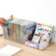 Transparent book storage box storage organizer box toys