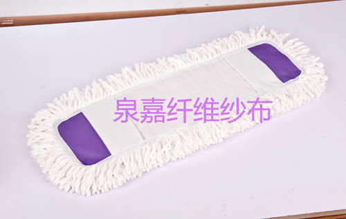 泉嘉65CM大号平板拖把替换布拖布棉头替换布尘推棉线布套式地拖头 - 图2