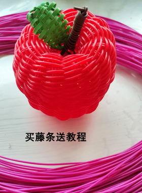 编手提篮子藤条手工编织材料