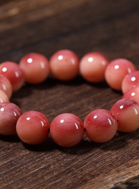 天然满血骆驼骨手串保真老料骨头珠佛珠手链藏传念珠蝌蚪纹男女款