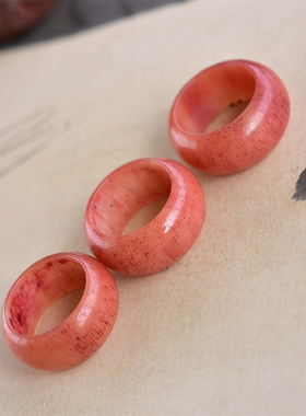 天然血料男女款骆驼骨扳指