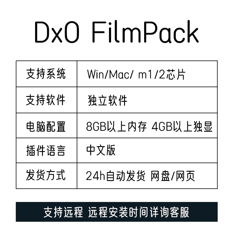 DxO FilmPack7.6.0电影胶片渲染效果滤镜摄影后期调色银盐质感-图0