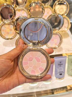 日本专柜澳尔滨elegance雅莉格丝e大饼家庭装27g便携装8.8g蜜粉饼