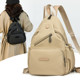 Women's One Pack Three-Purpose Soft Leather Travel Backpack