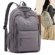 Backpack Women's 2026 New Fashionable and Versatile School Bag Large Capacity Lightweight Minimalist Wear-Resistant Travel Student Backpack