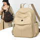 Simple solid color ultra-light wear-resistant and water-repellent backpack