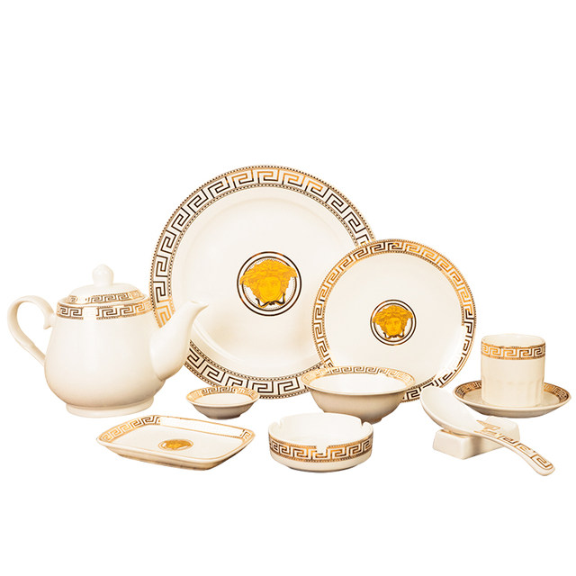High-end hotel ceramic tableware hotpot set
