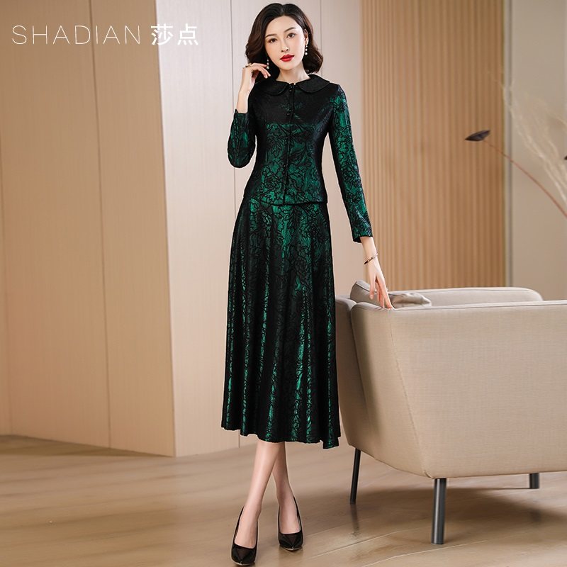 2025春秋新款女小香风套装裙今年流行两件套裙装高级感半身裙长裙,淘宝优惠券,粉丝福利购,淘宝优惠卷